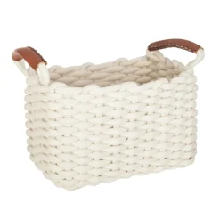 Set de 3 paniers à anses rectangulaires