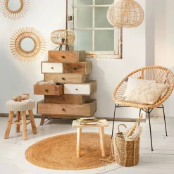 Set de 3 paniers à anses ronds