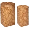 Set de 2 paniers à linge bois