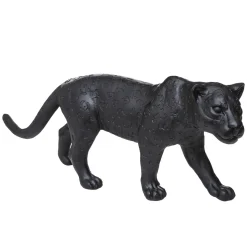 Statuette léopard, résine