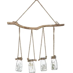 Suspension de 4 fleurs sechées