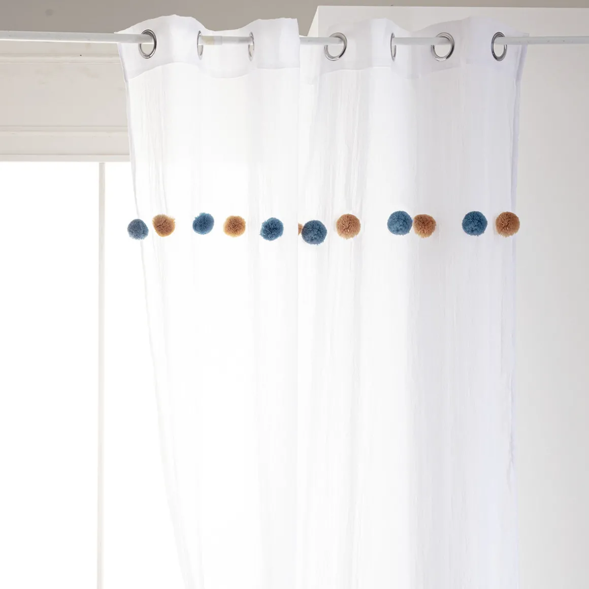 Voilage enfant "Pompons"